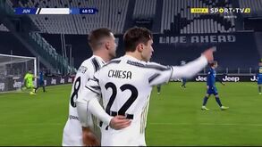 Passe artístico de Cristiano Ronaldo para o segundo golo da Juventus