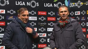 Um momento pouco visto: Carvalhal e Milton Mendes fizeram 'flash interview' juntos