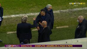 Sérgio Conceição e Jorge Jesus desentenderam-se e acabaram clássico 'pegados'