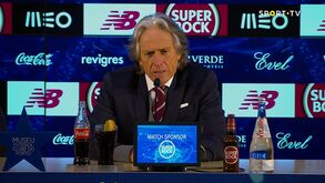 Jorge Jesus: «Na primeira parte praticamente só existiu Benfica»
