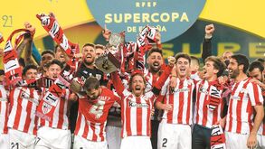 Euforia na festa do Athletic Bilbao e nem a corneta faltou 