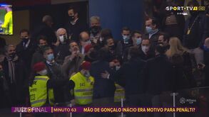 Varandas e Casaca pegados no final do Sporting-Sp. Braga