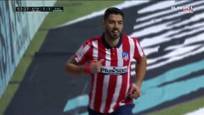 João Félix começou a jogada e Suárez finalizou: At. Madrid já deu a volta diante do Valencia