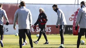 A lista de convocados do Benfica para o jogo com o Nacional