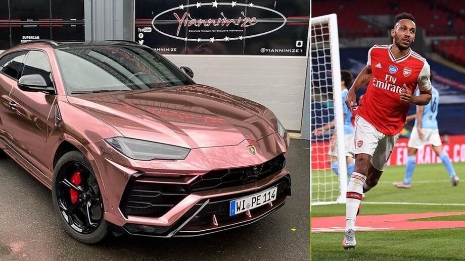 Aubameyang fartou-se do Urus amarelo-ouro; agora é rosa dourado!