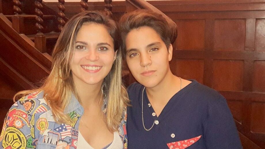 Eugenia Laprovíttola na foto à direita