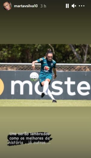 Resposta de Marta no Instagram