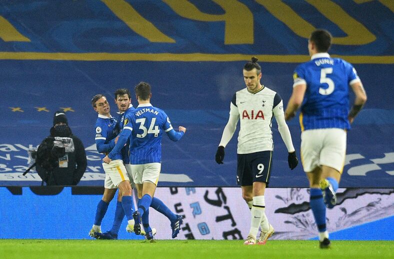 A crónica do Brighton-Tottenham, 1-0: Que grande tristeza