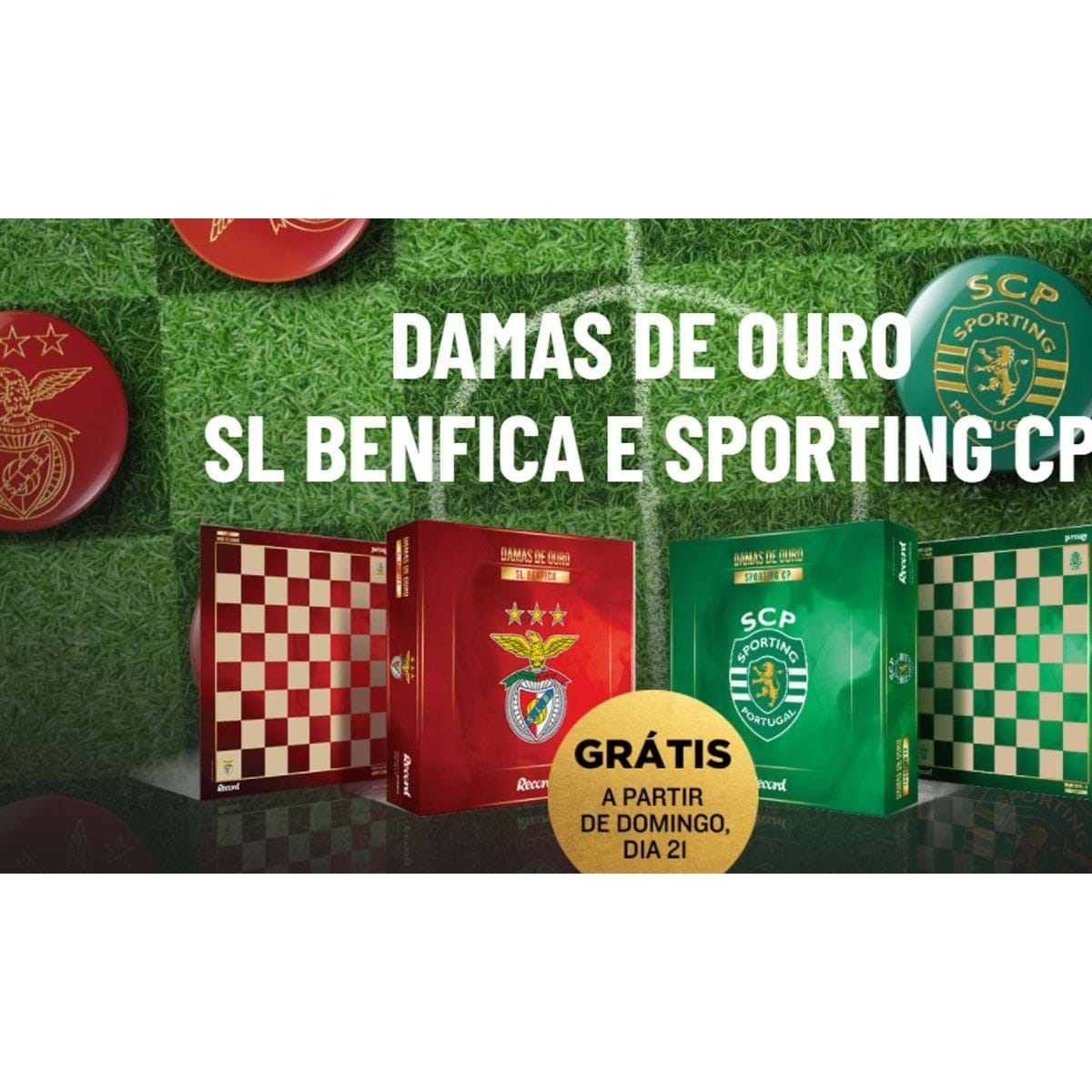 Craques de Sporting e Benfica já têm as damas de ouro: grátis com o Record,  a partir de hoje - Iniciativas - Jornal Record