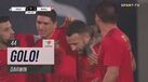 O golo de Darwin que empatou o jogo no Estoril