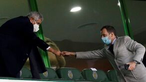 Vieira esteve na tribuna de Alvalade oito anos depois
