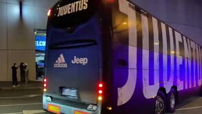 Autocarro da Juventus chegou ao Dragão ao som de Cristiano Ronaldo 