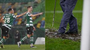 Chuva não deu tréguas mas o relvado de Alvalade aguentou-se