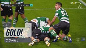 O golo de Coates que deu a vitória ao Sporting em Barcelos