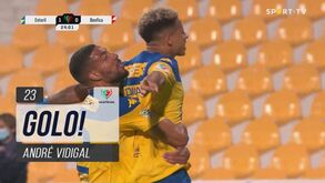Vidigal colocou Estoril a vencer diante do Benfica com este golo