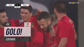 O golo de Darwin que empatou o jogo no Estoril
