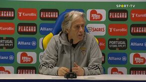 Jorge Jesus: «Darwin mudou, mas agora já está novamente a recuperar»