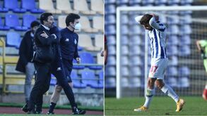 António Folha revoltado e o filho Bernardo incrédulo: as imagens que marcaram o jogo do FC Porto B