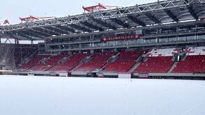 Assim está o estádio que vai receber o Benfica na próxima semana