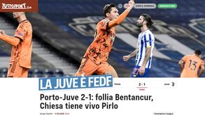 Italianos assumem 'apagão da Juventus' e dizem que golo de Chiesa vale ouro