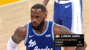 O momento em que LeBron James chegou aos 35 mil pontos na NBA