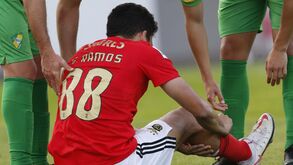 Gonçalo Ramos substituído em jogo da equipa B do Benfica com queixas na perna direita