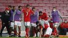 A celebração de raiva de Pizzi após fazer o segundo golo do Benfica ao Rio Ave