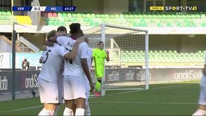 Diogo Dalot estreia-se a marcar pelo Milan na Serie A e logo com este grande golo