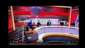 Painel colapsa sobre comentador da ESPN em direto na televisão colombiana