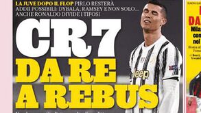 «De rei a enigma»: futuro de Cristiano Ronaldo em destaque na imprensa desportiva italiana