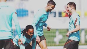 Em 'casa' da Juventus mas a trabalhar com a Seleção: Cristiano Ronaldo não esconde felicidade