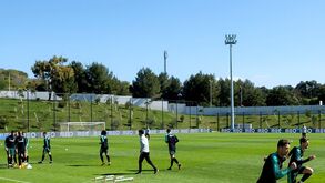 Seleção Nacional a treinar no relvado número 1, o habitual desde 2016