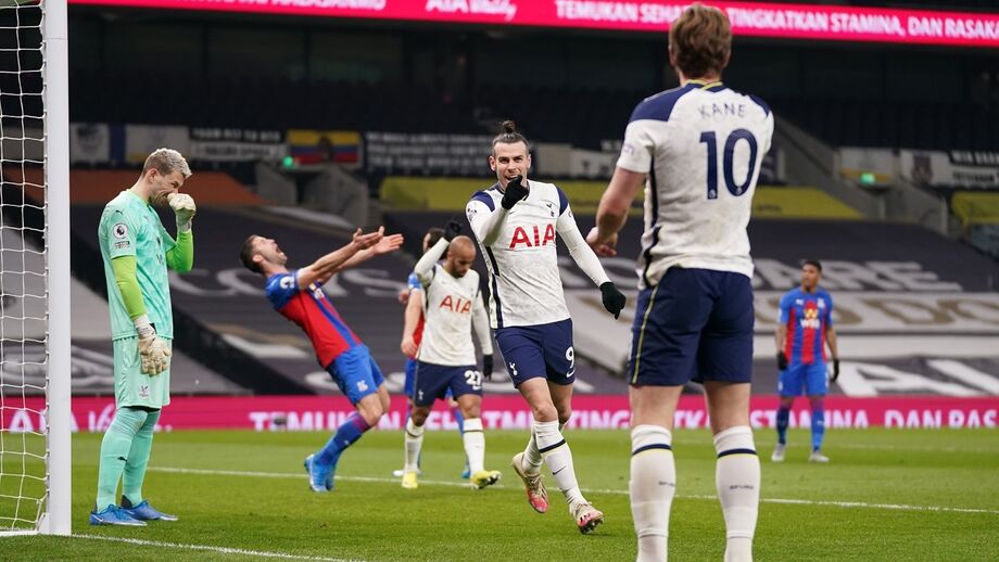 Tottenham-Crystal Palace, 4-1: Bale e Harry Kane embalam José Mourinho