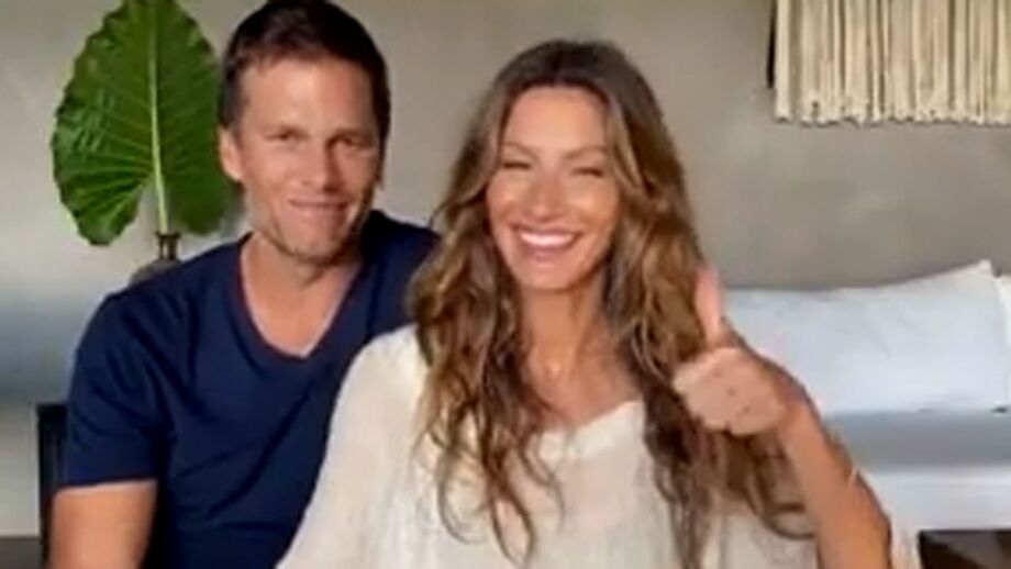 Tom Brady 'invade' entrevista de Gisele Bündchen e 'arranha' português