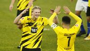 8. Borussia Dortmund - Erling Haaland (33 golos), Jadon Sancho (12 golos) e Marco Reus (6 golos).