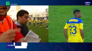 Jogador do Leixões interrompe flash interview do treinador do Estoril: «Uma vergonha!»