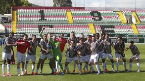 Estrela da Amadora, Trofense e Torreense na fase de subida à Liga SABSEG