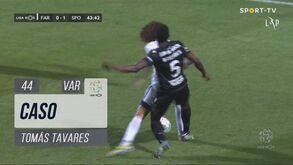 Mais polémica no Farense-Sporting: algarvios pediram novo penálti neste lance