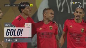O golo de Everton que fixou a goleada do Benfica em Portimão