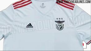 Portal especializado mostra novas imagens da possível camisola alternativa do Benfica para a nova época