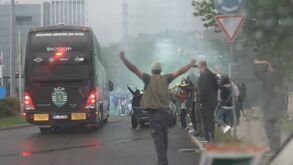 As imagens da apoteótica receção ao Sporting em Braga