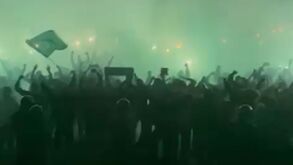 A apoteótica receção em Alvalade vista do interior do autocarro do Sporting