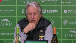 Jorge Jesus elogia 'jogo em espaço curto' de Pedrinho mas lembra: «O campo não tem 20 metros...»
