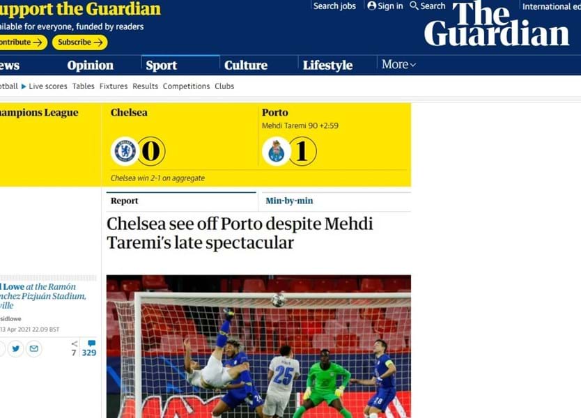 O fantástico pontapé de bicicleta de Taremi no Chelsea-FC Porto, a fazer  lembrar Cristiano Ronaldo - Liga dos Campeões - Jornal Record