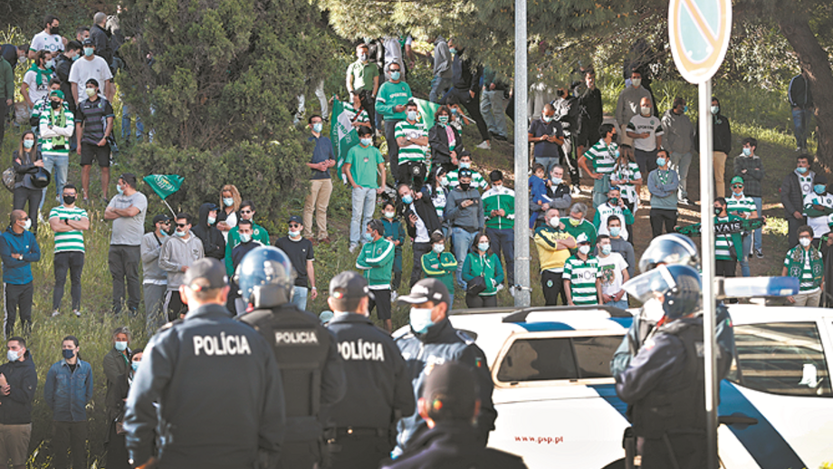 Polícia dispersou concentração de sportinguistas