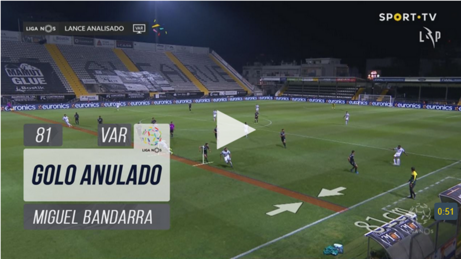 Farense festejou o empate frente ao Sporting mas golo foi anulado por fora de jogo: veja o lance