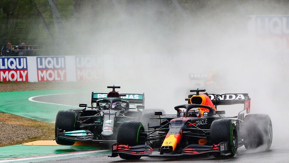Verstappen deixa Lewis Hamilton pregado no GP de Emilia Romagna