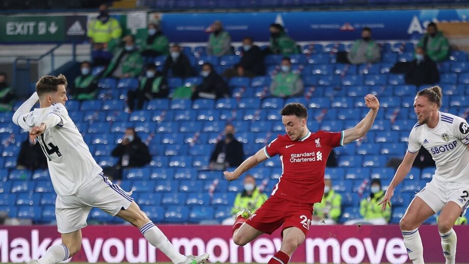 Leeds-Liverpool, 1-1: reds cedem à pressão
