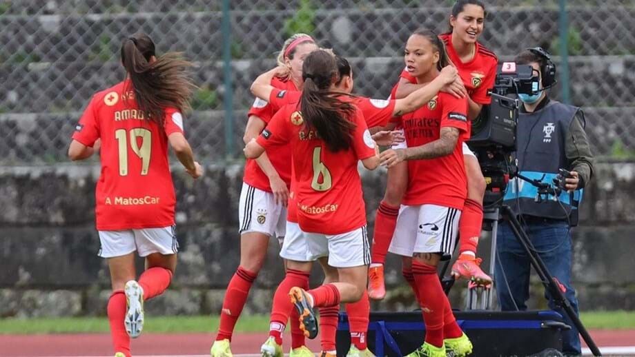 Benfica vence Sp. Braga e isola-se na frente da Liga de futebol feminino