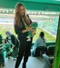 Ann Mamore (mulher de Adán): 'Campeões! A apoiar o papá. O seu primeiro jogo de muitos'